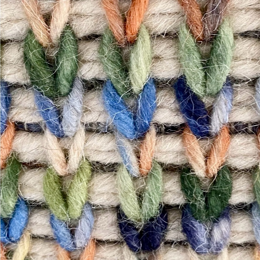 Loloi Indoor V Knit Yarn Chair Sofa Throw Bed Pillow Accent 18x18~Excellent Con. - Picture 5 of 9
